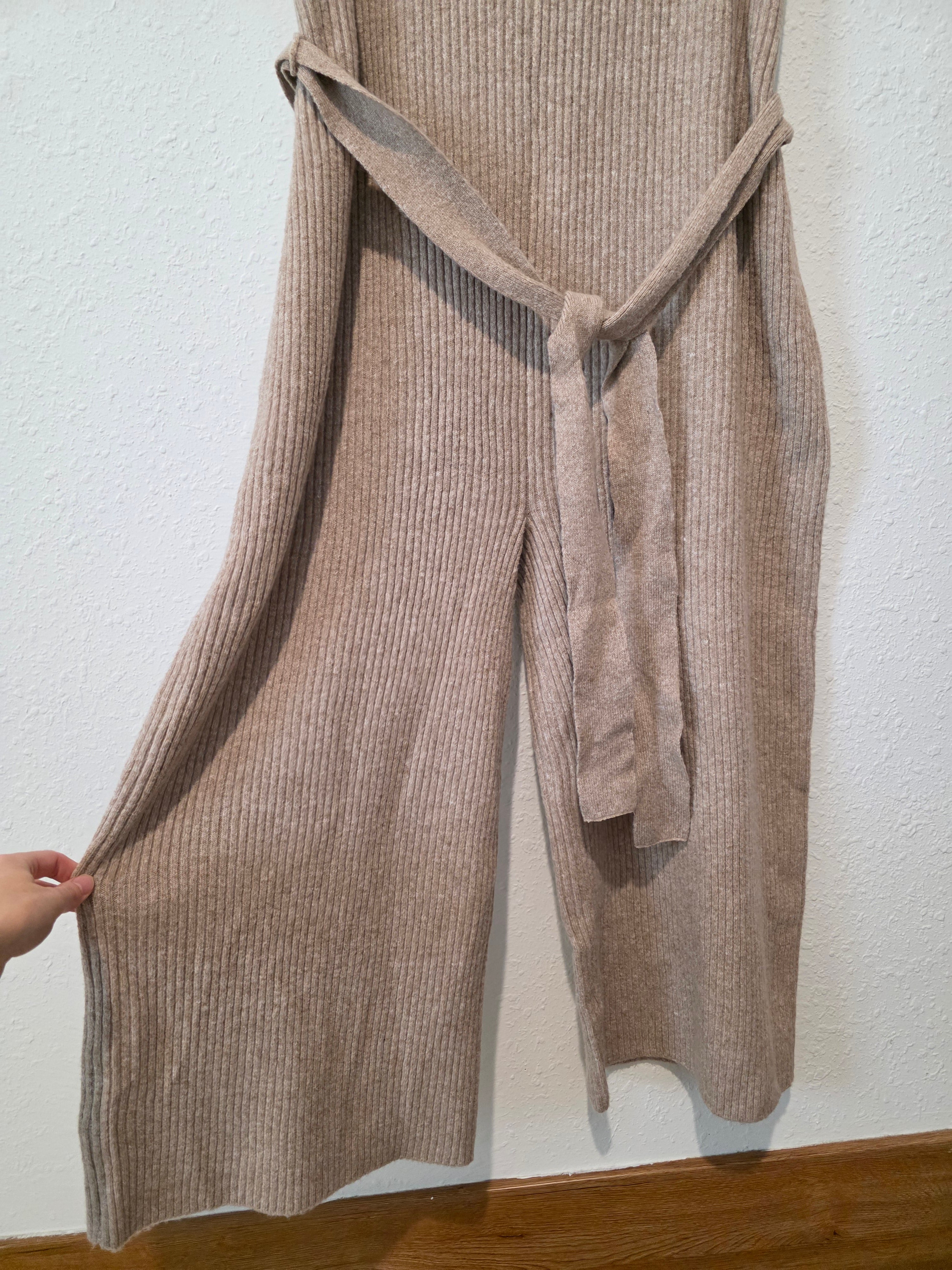 Eloquii Ribbed Wide Leg Jumpsuit (22/24)
