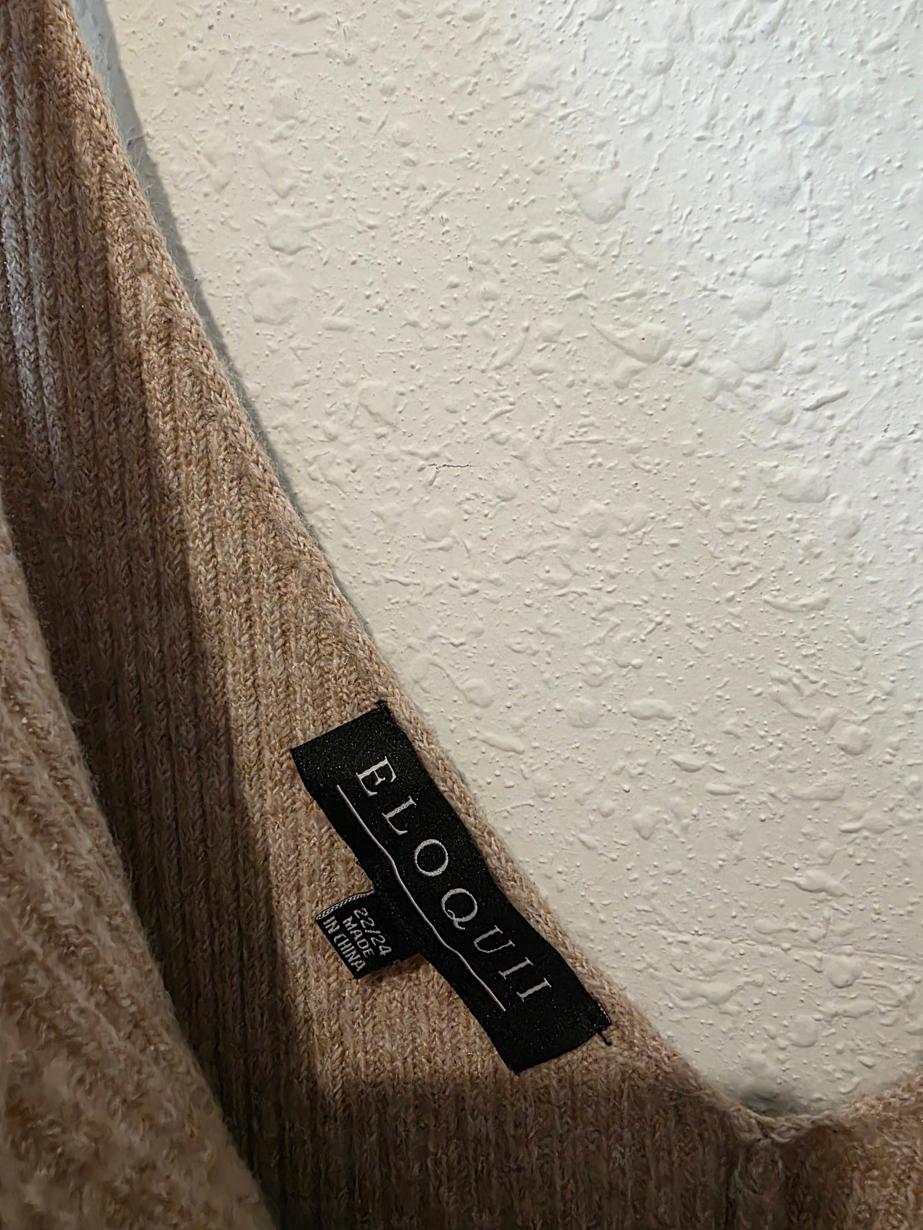 Eloquii Ribbed Wide Leg Jumpsuit (22/24)