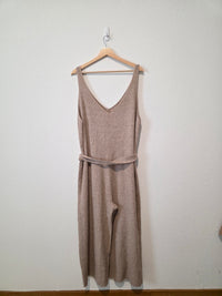Eloquii Ribbed Wide Leg Jumpsuit (22/24)