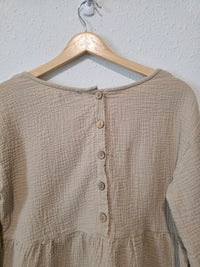 Wishlist Muslin Babydoll Button Back Top (S)