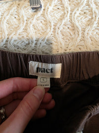 Pact Brown Wide Leg Pants (L)