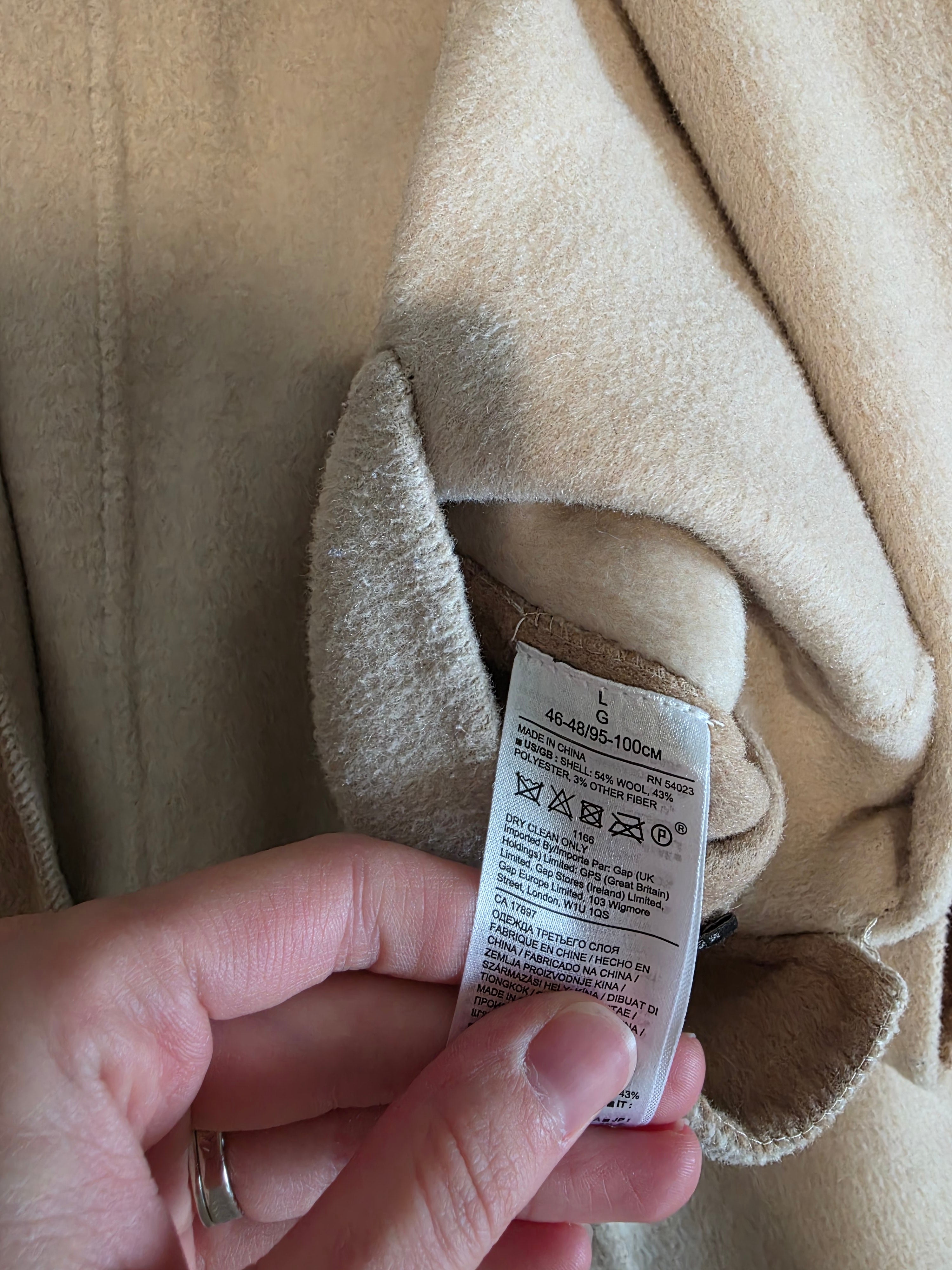 Banana Republic Wool Blend Coat (L)