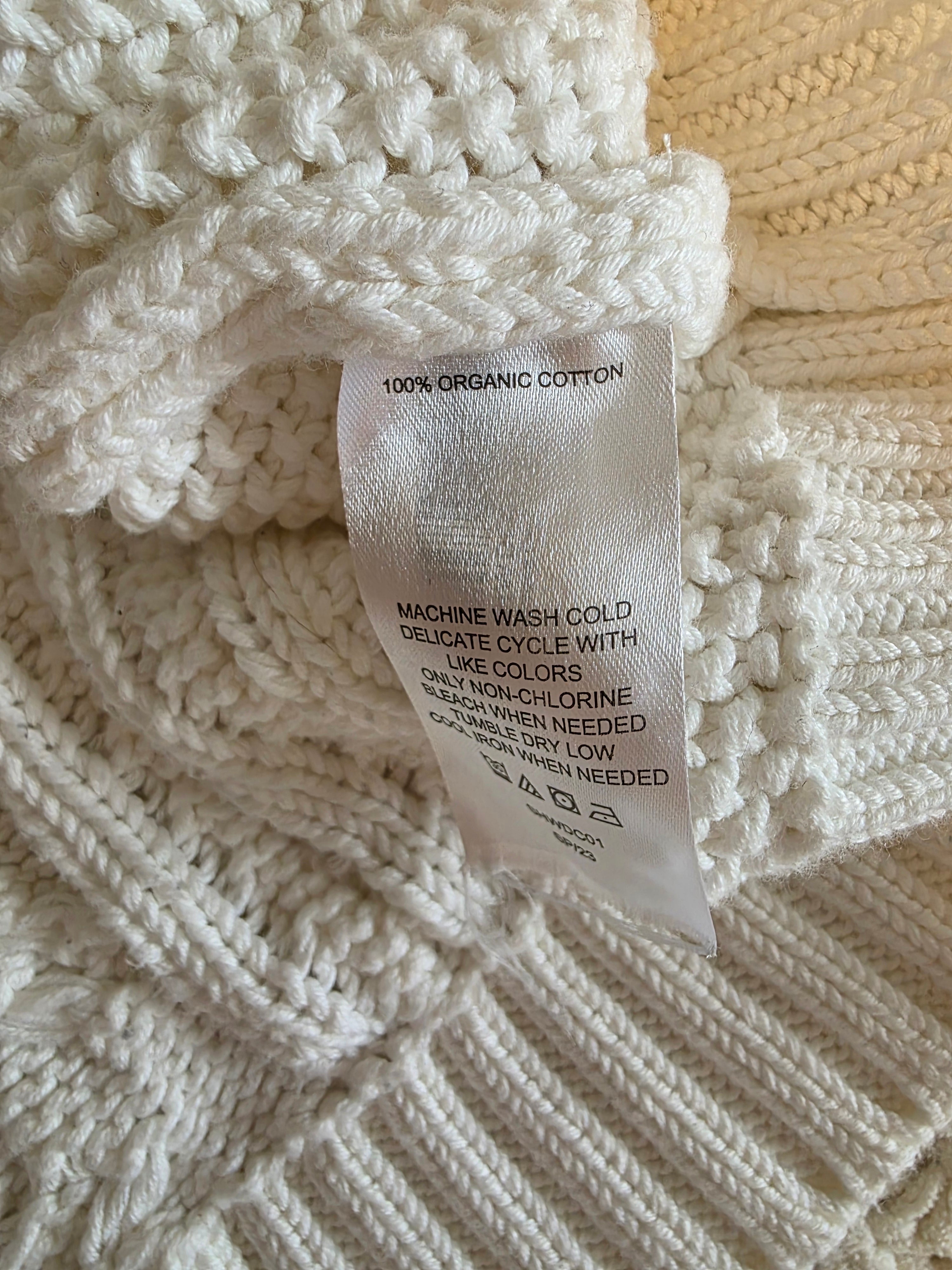 Quince Chunky Cable Knit Cardigan (S)