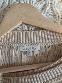 Z Supply Neutral Checkered Sweater (XL)