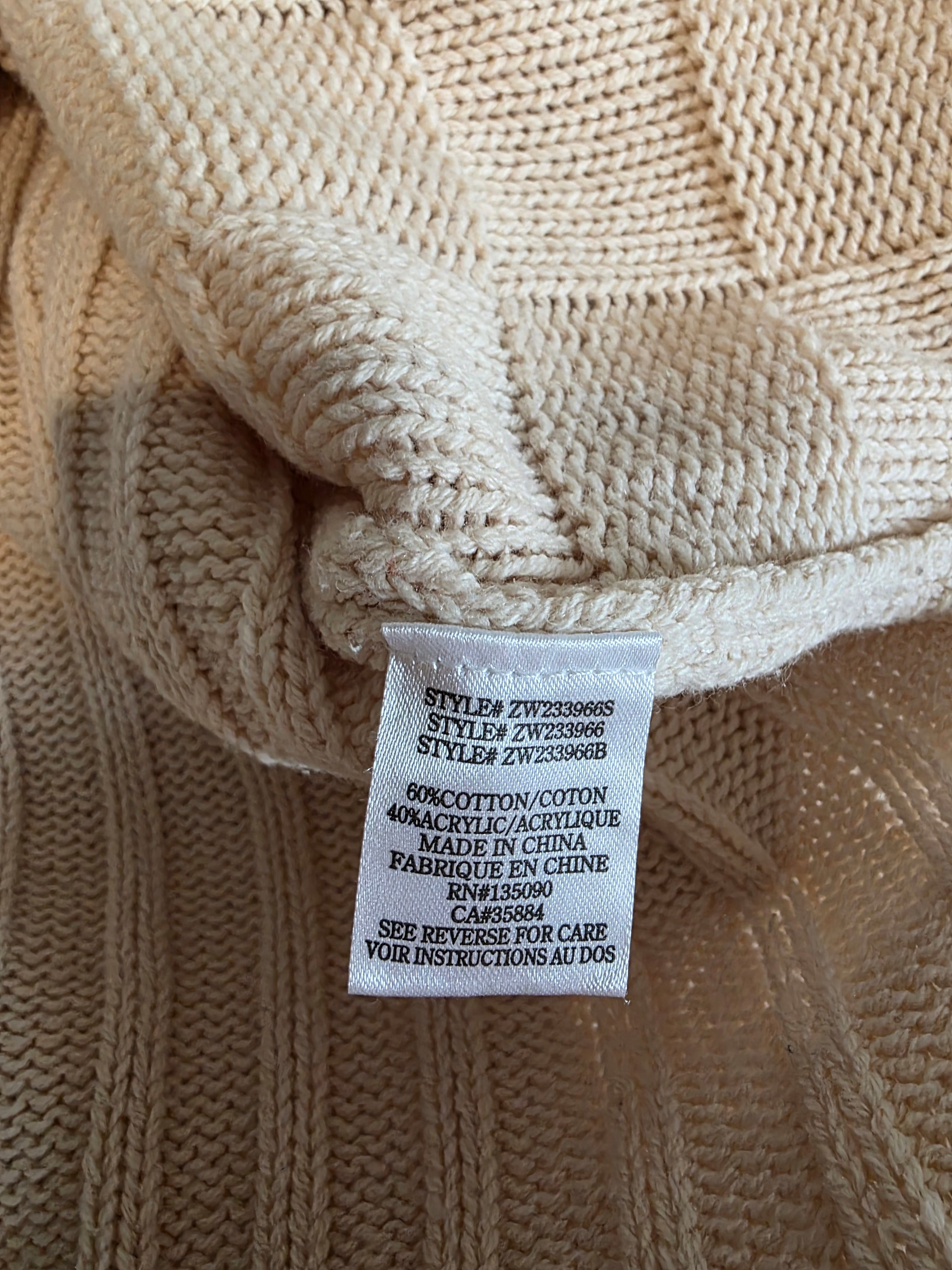 Z Supply Neutral Checkered Sweater (XL)