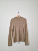 Mystree Ruffle Mockneck Sweater (L)