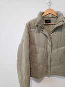Sage Corduroy Puffer Jacket (L)