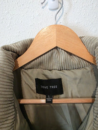 Sage Corduroy Puffer Jacket (L)