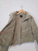 Sage Corduroy Puffer Jacket (L)