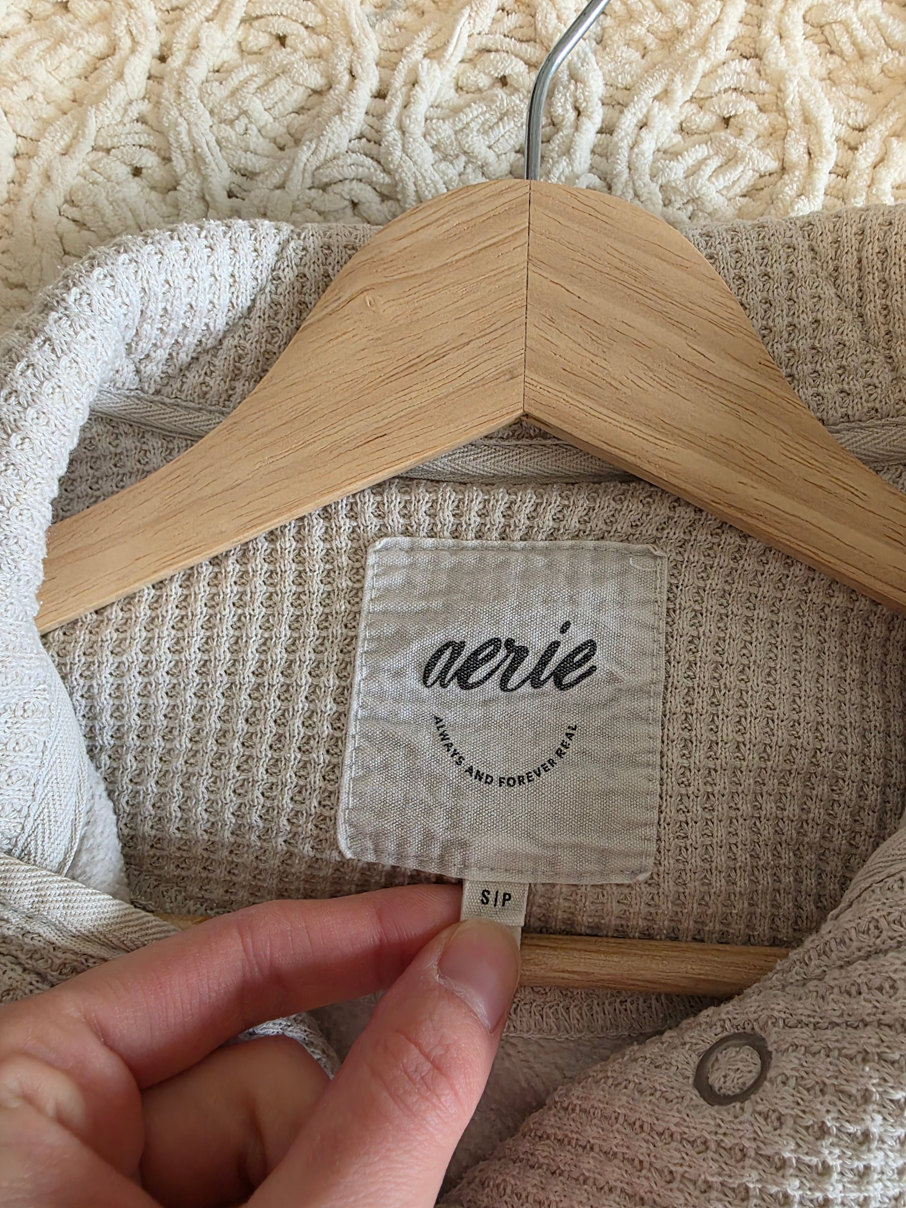 Aerie Oat Oversized Sweatshirt (S)