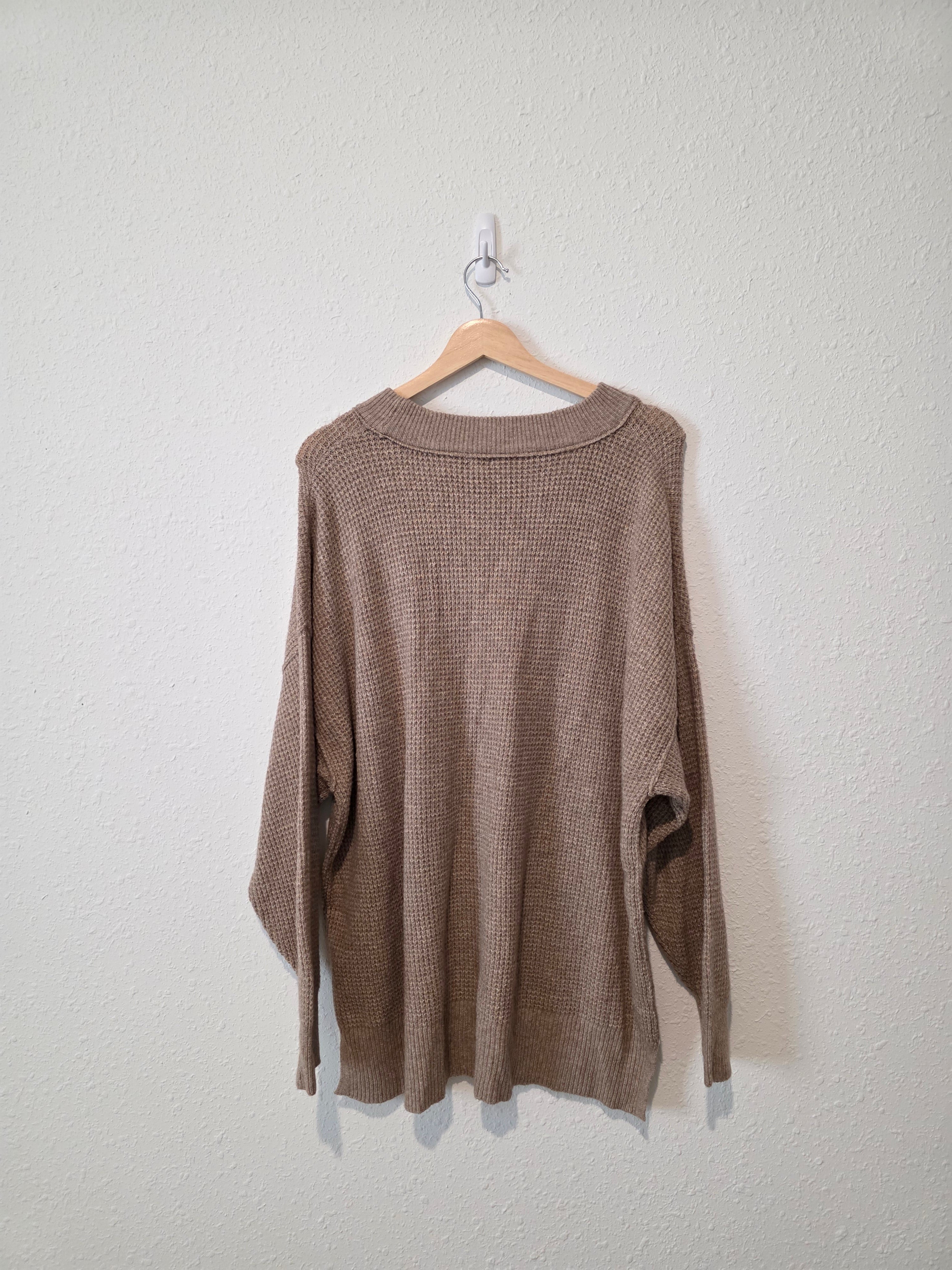 Aerie Oversized Waffle Sweater (M)