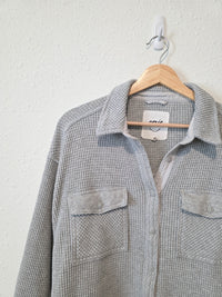 Aerie Oversized Waffle Shirt Jacket (S)