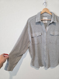 Aerie Oversized Waffle Shirt Jacket (S)