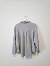 Aerie Oversized Waffle Shirt Jacket (S)