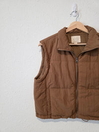 Brown Cropped Vest (M)