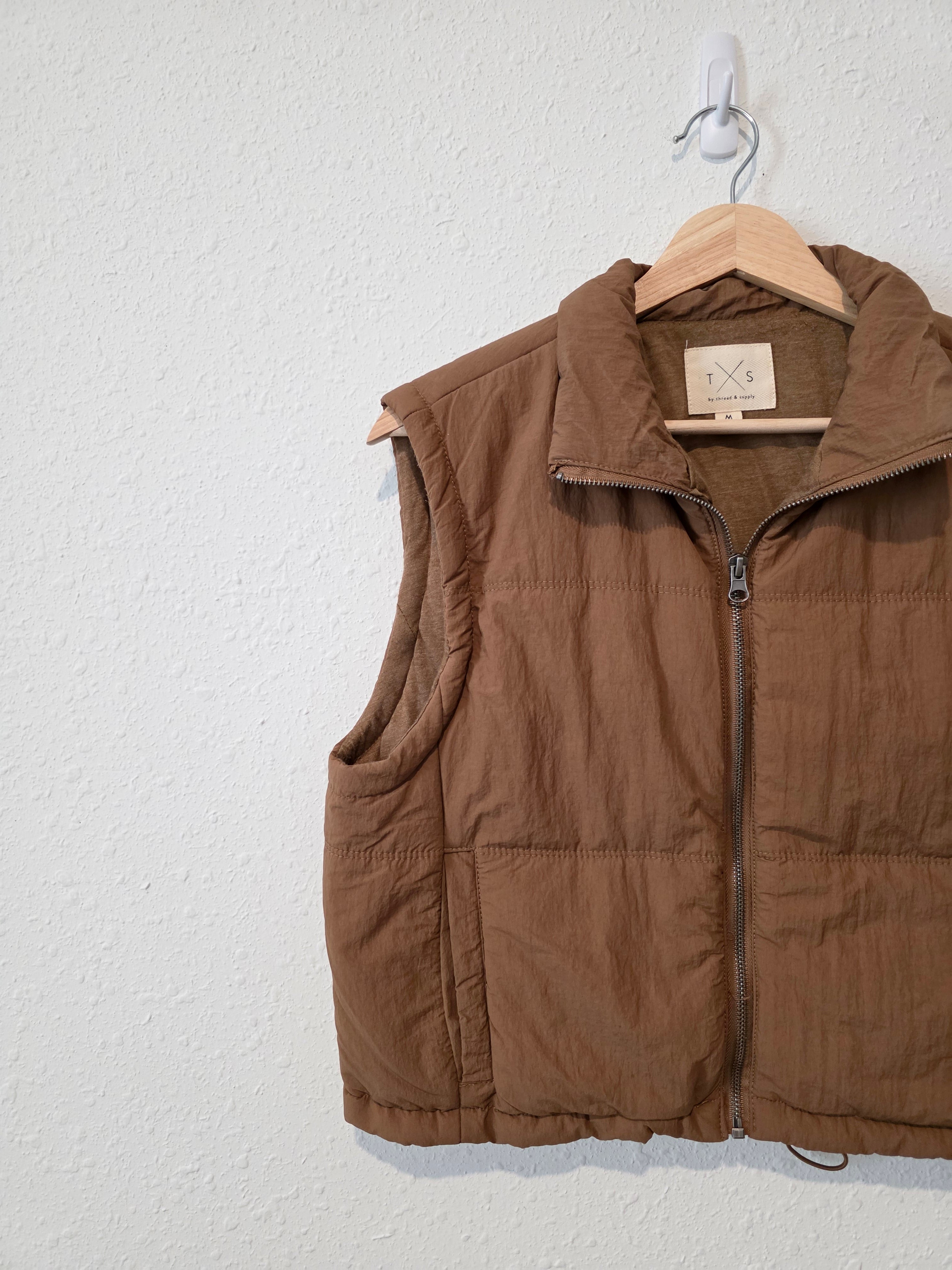 Brown Cropped Vest (M)