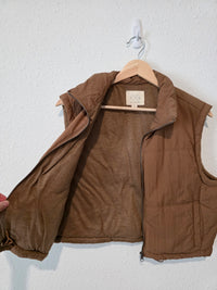 Brown Cropped Vest (M)
