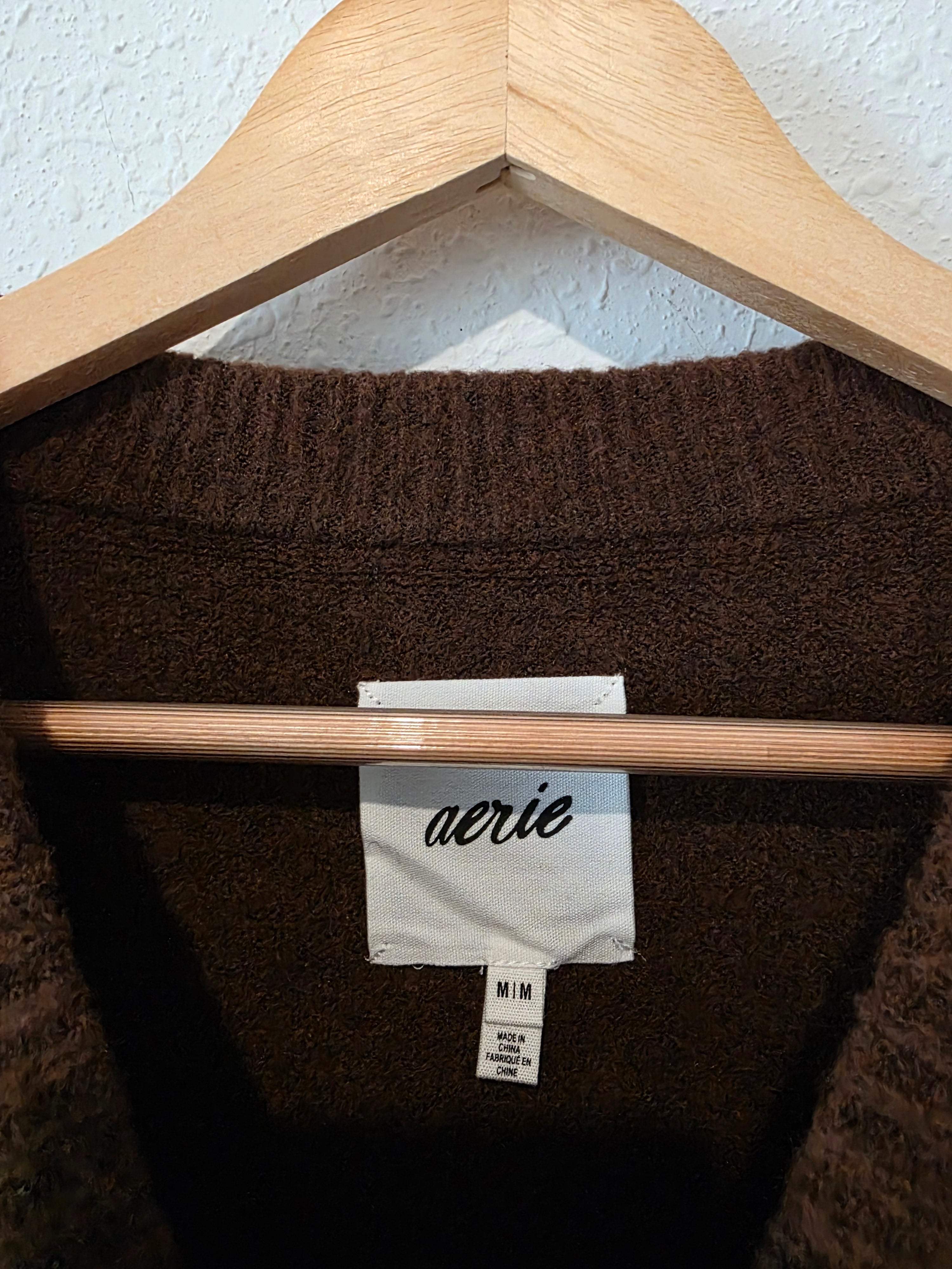 Aerie Brown Cozy Sweater (M)