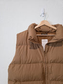 NEW Camel Zip Up Puffer Vest (L)