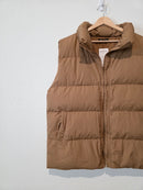 NEW Camel Zip Up Puffer Vest (L)