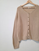 Gap Cotton Ribbed Cardigan Sweater (XXL)