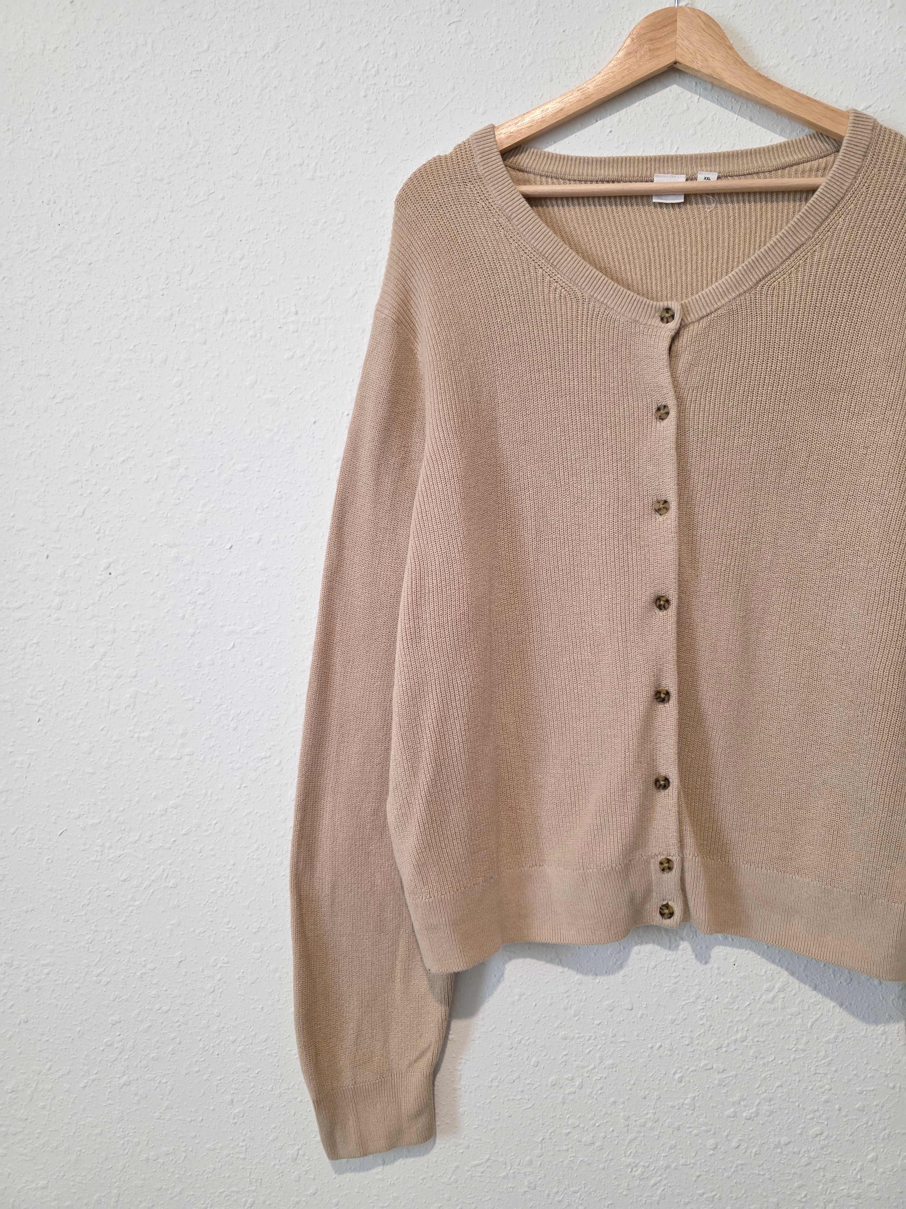 Gap Cotton Ribbed Cardigan Sweater (XXL)