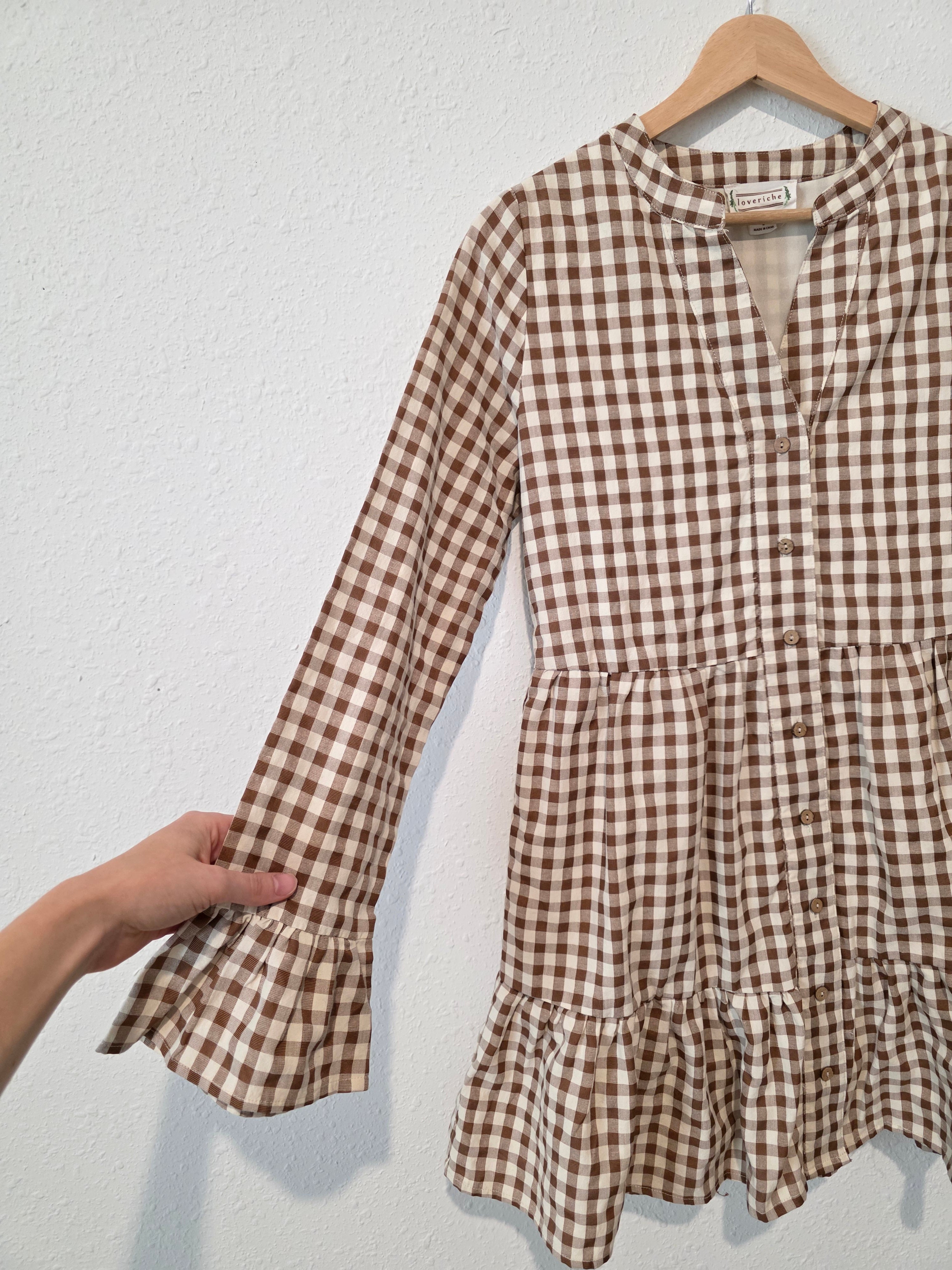 Loveriche Gingham Mini Dress (S)