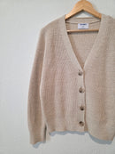 Cotton Linen Cardigan Sweater (M)
