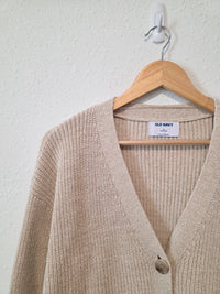 Cotton Linen Cardigan Sweater (M)