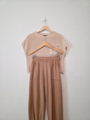 Neutral Ribbed Cotton Set (M)