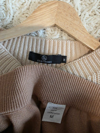 Neutral Ribbed Cotton Set (M)