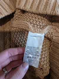 Quince Oversized Cable Knit Cardigan (S)