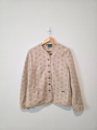 Vintage Floral Wool Jacket (S)