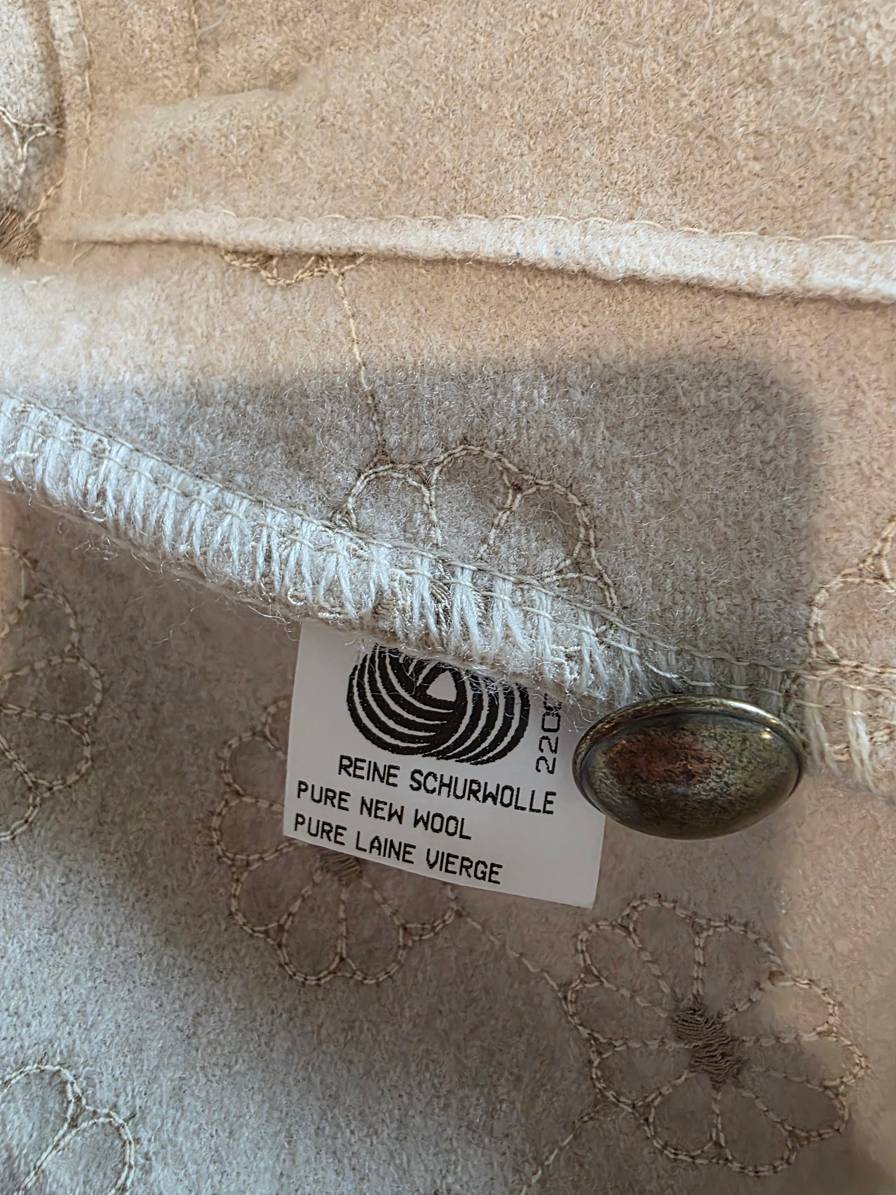 Vintage Floral Wool Jacket (S)