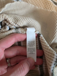 Aerie Striped Waffle Knit Tee (L)