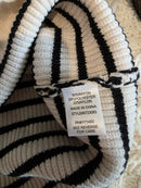 Striped Collared Sweater Vest (L)