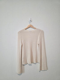 Madewell Cream Ribbed Sweater (S)