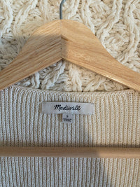 Madewell Cream Ribbed Sweater (S)