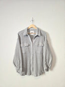 Aerie Oversized Waffle Shirt Jacket (S)