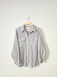 Aerie Oversized Waffle Shirt Jacket (S)