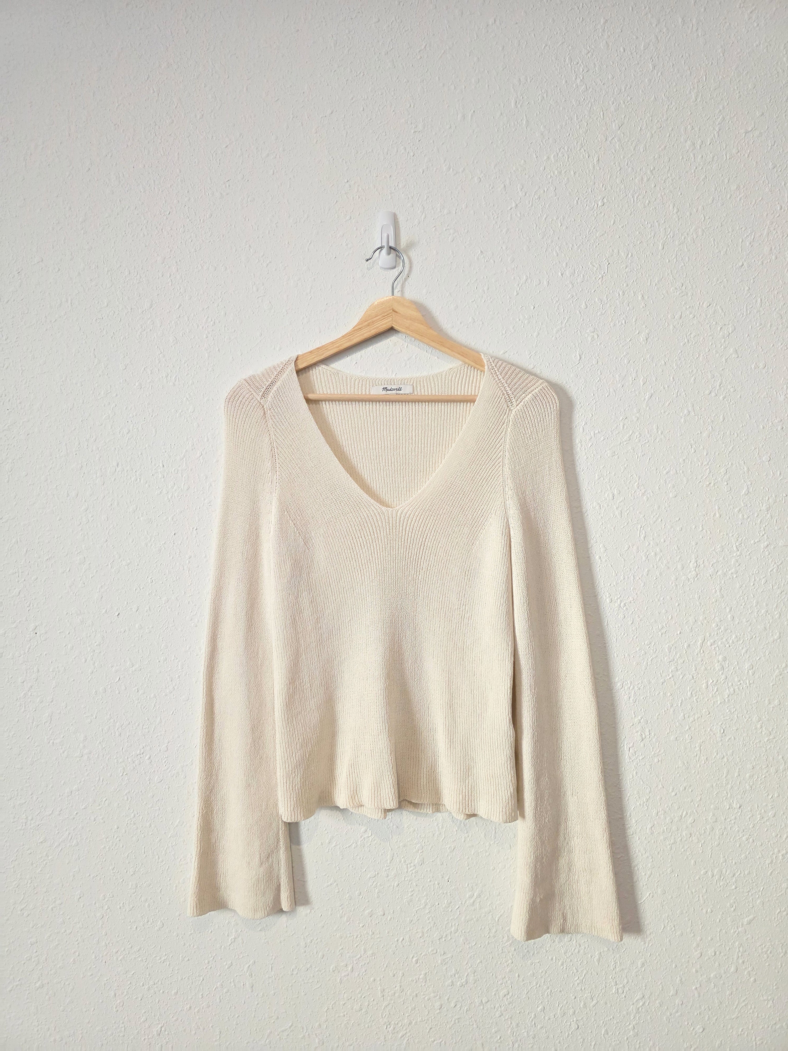 Madewell Cream Ribbed Sweater (S)
