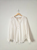 Anthropologie Pilcro Puff Sleeve Blouse (M)