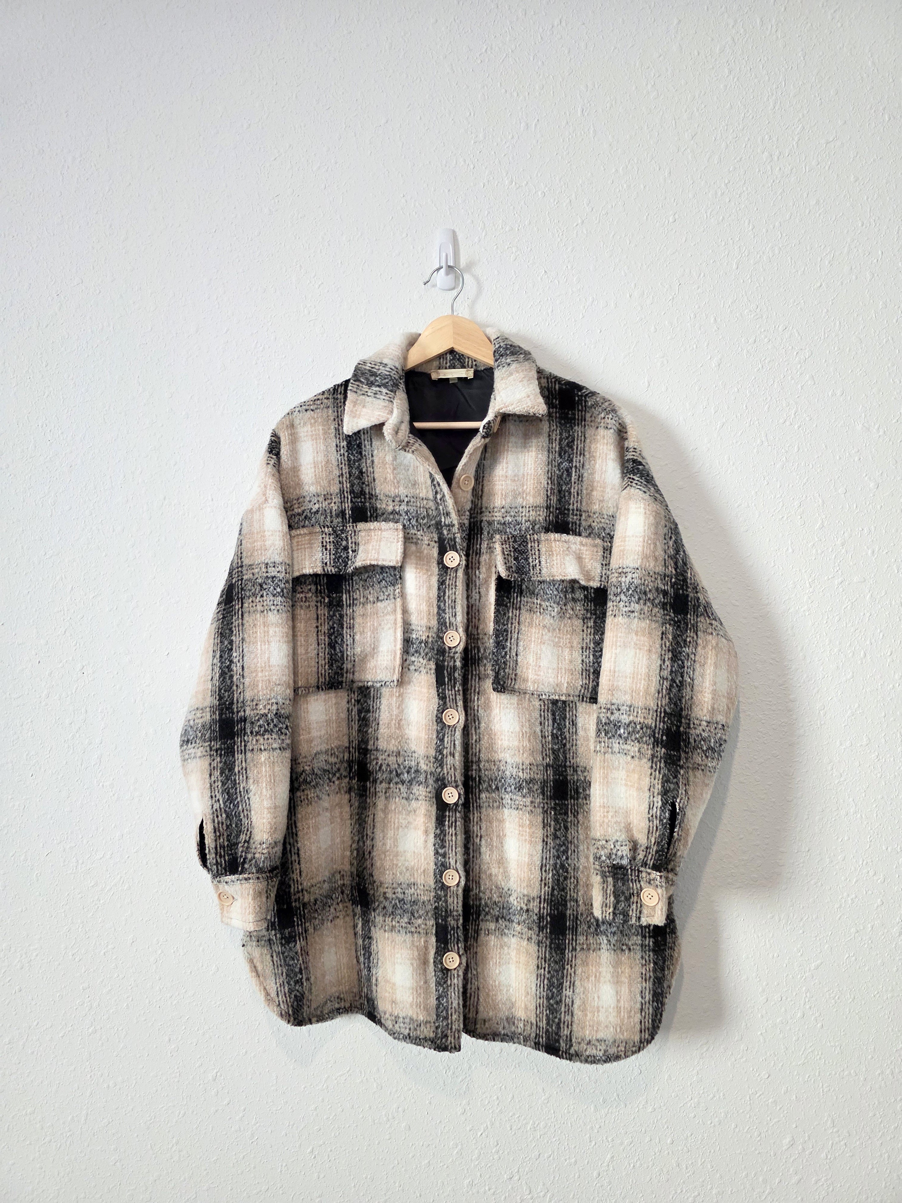 Altar'd State Oversized Plaid Coat (S)