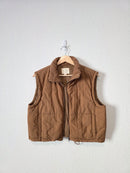 Brown Cropped Vest (M)