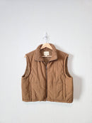 Brown Cropped Vest (M)