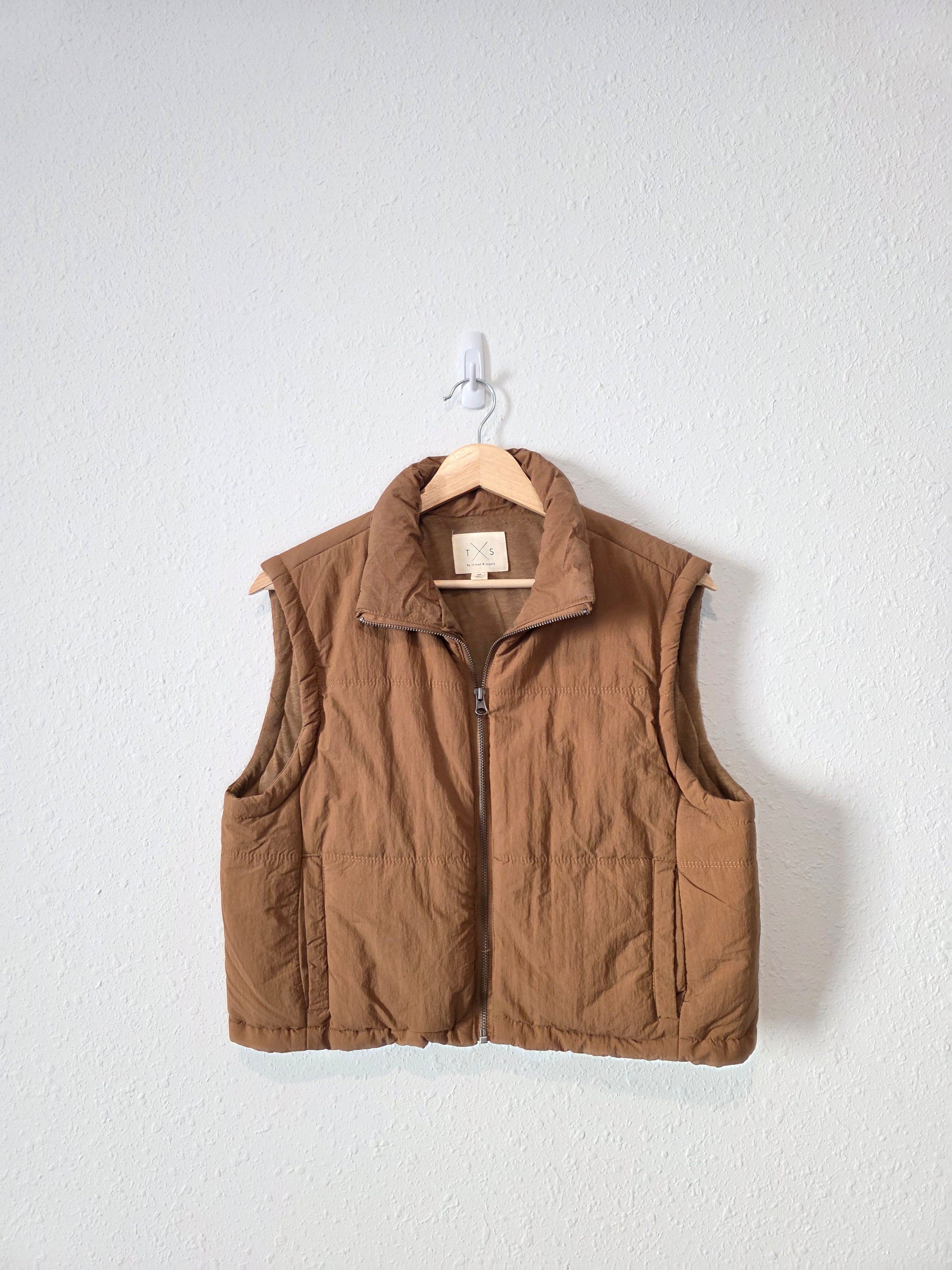 Brown Cropped Vest (M)