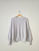 Aerie Gray Ribbed Oversized Sweater (XS)