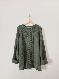 NEW LL Bean Chunky Fisherman Sweater (XL)