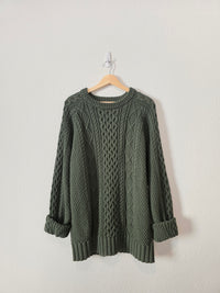 NEW LL Bean Chunky Fisherman Sweater (XL)
