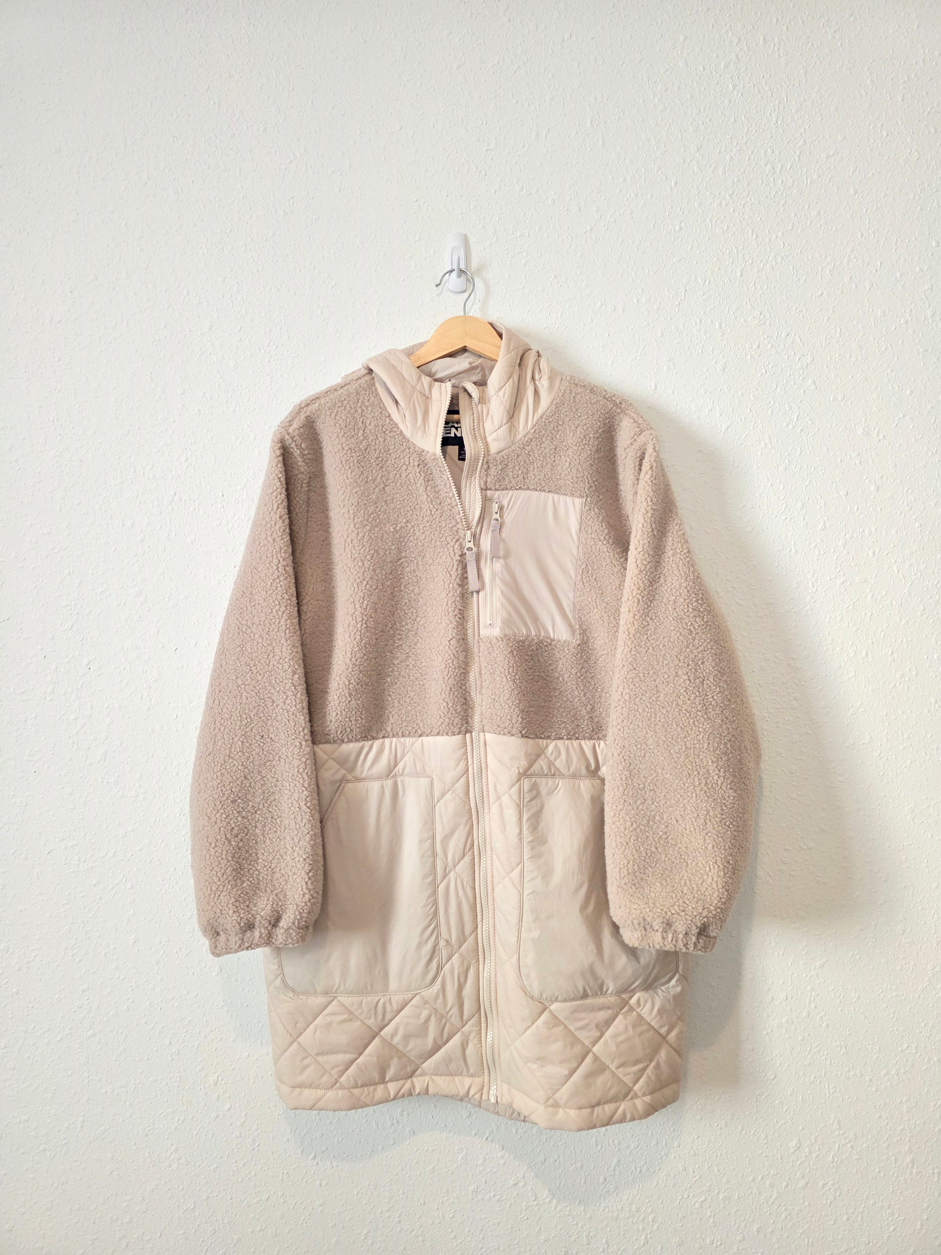 Lands End Sherpa Quilted Jacket (1X)